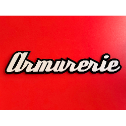 Plaque "Armurerie" en...